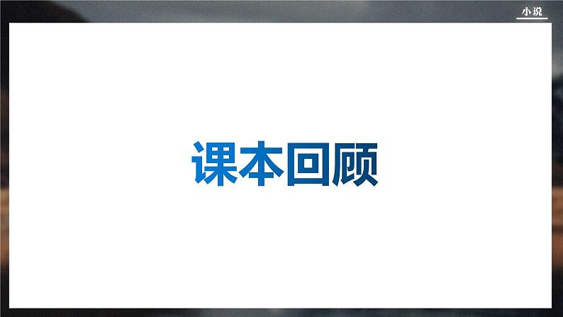 2024届高考一轮复习：小说 课件第6页