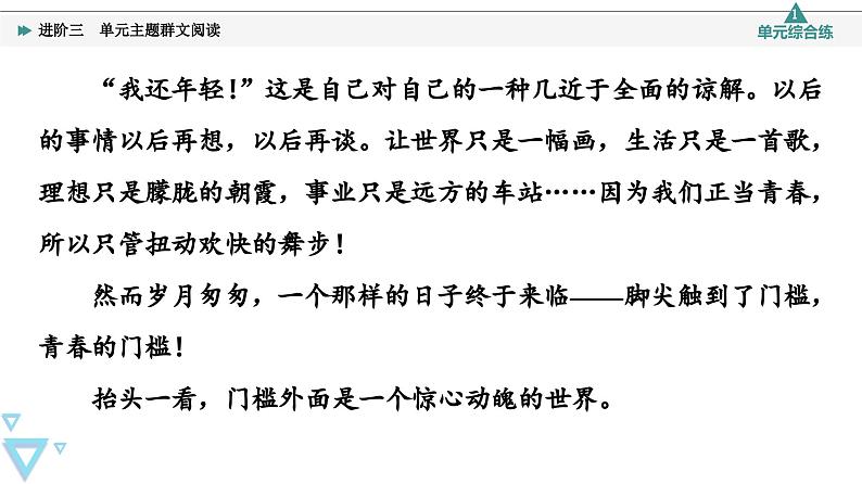 统编版高中语文必修上册 第1单元 进阶3 单元主题群文阅读（课件+练习+素材）06