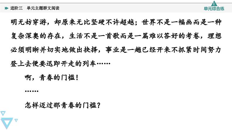 统编版高中语文必修上册 第1单元 进阶3 单元主题群文阅读（课件+练习+素材）08