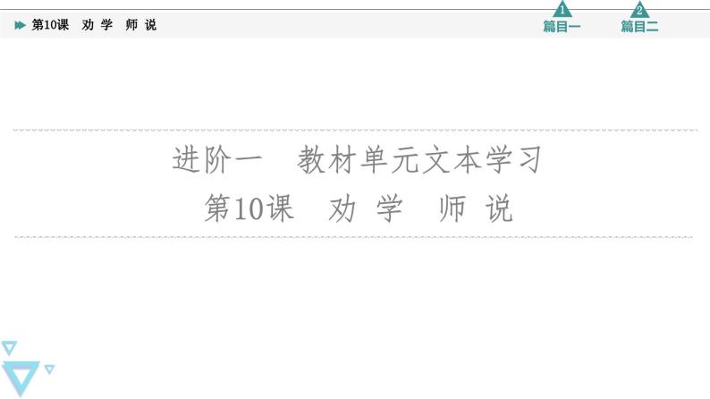 统编版高中语文必修上册 第6单元 进阶1 第10课　劝 学　师 说（课件+练习）08