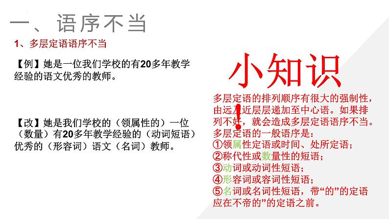 2024届高考语文复习：辨析并修改病句 课件第5页