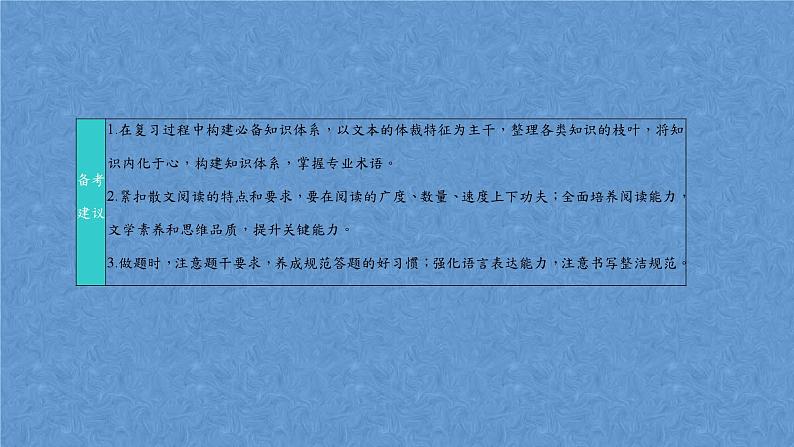 2024届高考语文复习专题文学类散文阅读·致力审美鉴赏与创造课件第3页