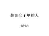 《装在套子里的人》课件 统编版高中语文必修下册