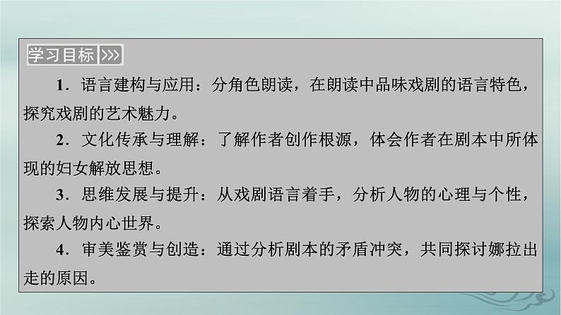 新教材适用2023_2024学年高中语文第4单元外国作家作品研习12.玩偶之家节选课件部编版选择性必修中册03