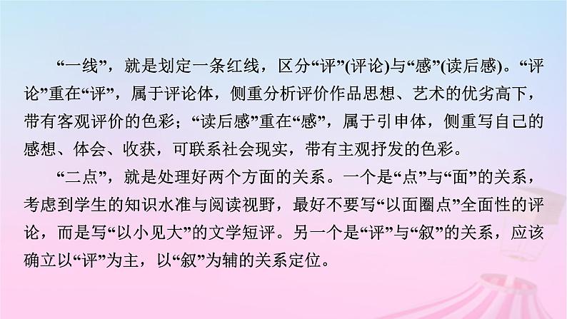 新教材适用2023_2024学年高中语文第3单元作文专题：学写文学短评课件部编版必修上册第4页