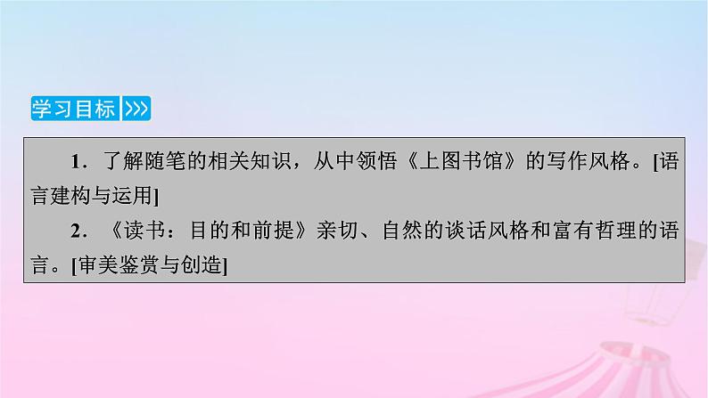 新教材适用2023_2024学年高中语文第6单元13.1读书：目的和前提课件部编版必修上册第3页