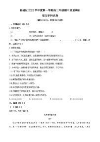 【期中真题】上海市杨浦区2022-2023学年高三上学期期中语文试题.zip