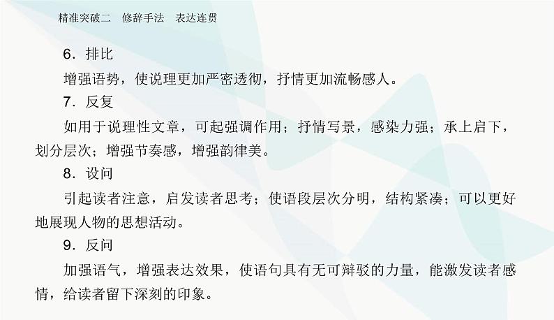 2024届高考语文二轮复习突破二修辞手法表达连贯课件第4页