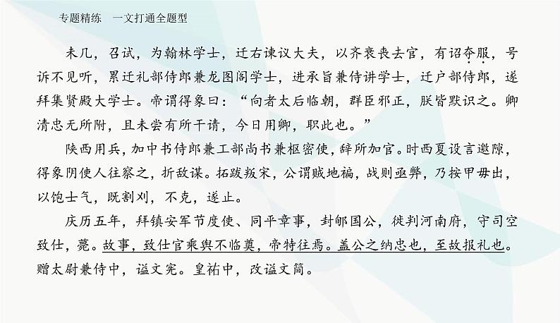 2024届高考语文二轮复习专题精练一文打通全题型课件第3页