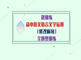 高考语文复习--语言文字运用（修改病句）全题型训练课件PPT