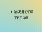 广西专版2023_2024学年新教材高中语文第四单元13自然选择的证明宇宙的边疆课件部编版选择性必修下册