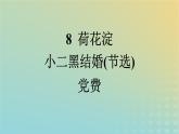 广西专版2023_2024学年新教材高中语文第2单元8荷花淀玄黑结婚节选党费课件部编版选择性必修中册练习题