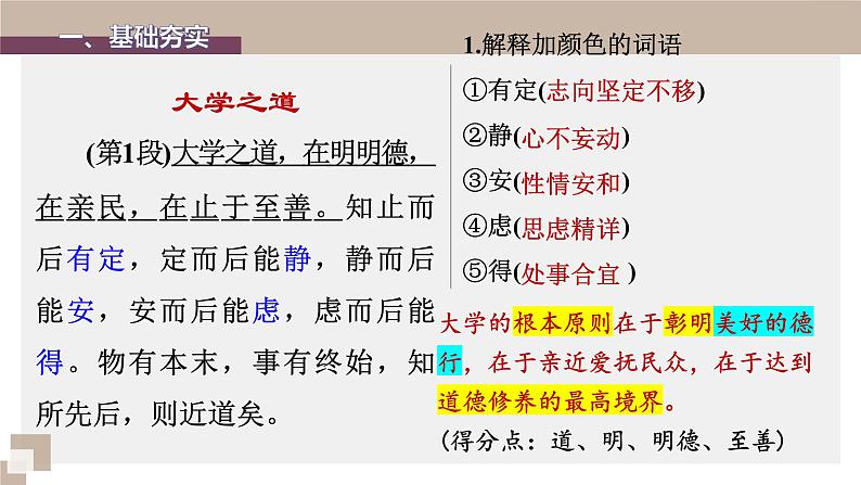 部编版高中语文课内文言文复习 选修上册 大学之道　人皆有不忍人之心课件PPT04