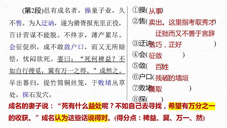 部编版高中语文课内文言文复习 必修下册　促织课件PPT06