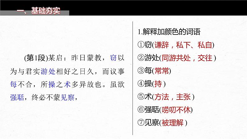 部编版高中语文课内文言文复习 必修下册　答司马谏议书课件PPT第4页
