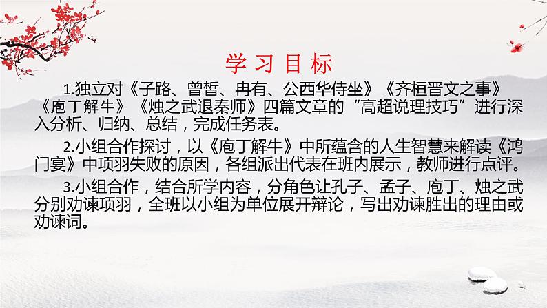 最具魅力的说理者——必修下第一单元专题 课件第2页