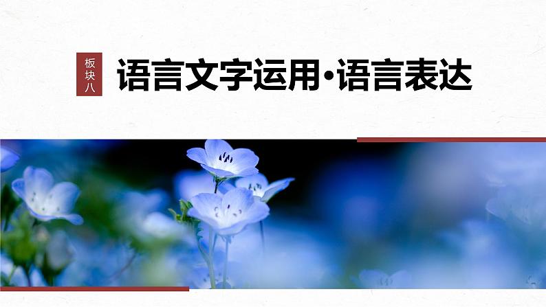 2024届高考语文复习：语言连贯之语句衔接 课件第1页