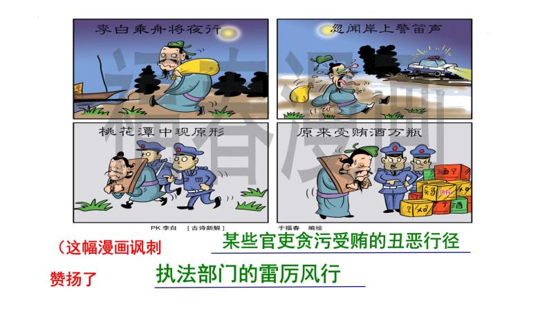 2024届高考作文复习：漫画类作文审题立意及范文 课件02