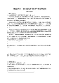 适用于老高考旧教材2024版高考语文二轮复习小题抢分练24语言文字运用+名篇名句+作文审题立意（附解析）