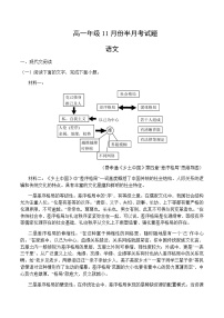 2023-2024学年吉林省通化市辉南县第六中学高一上学期11月半月考语文试卷含答案