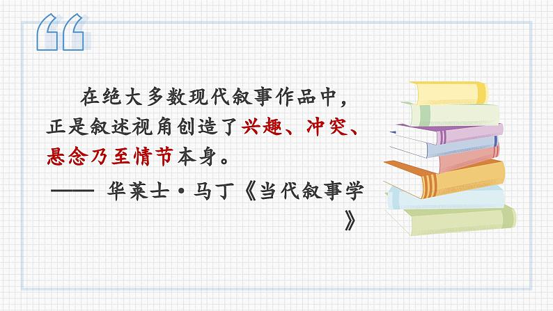 2024届高考语文复习：小说阅读叙事视角与叙述人称 课件第3页