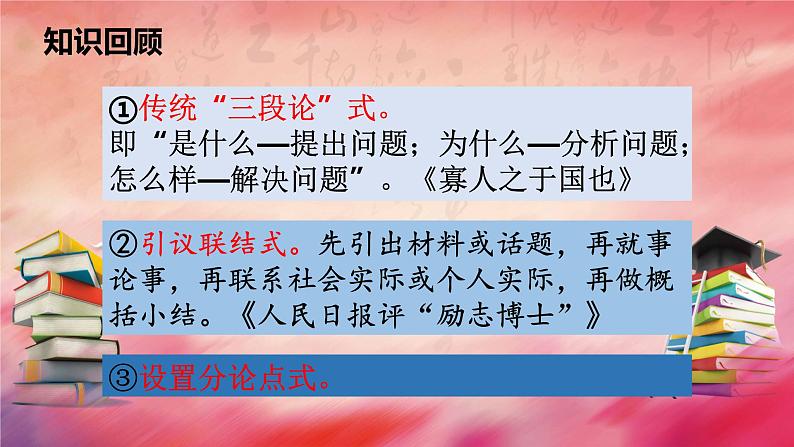 2024届高考语文复习：学会设置议论文分论点 课件02