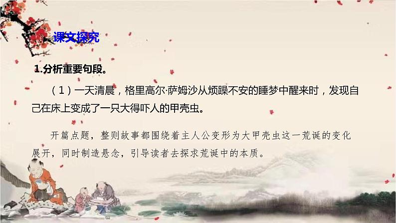 统编版高中语文必修下册 第六单元 第十四课  变形记（节选） 课件第7页