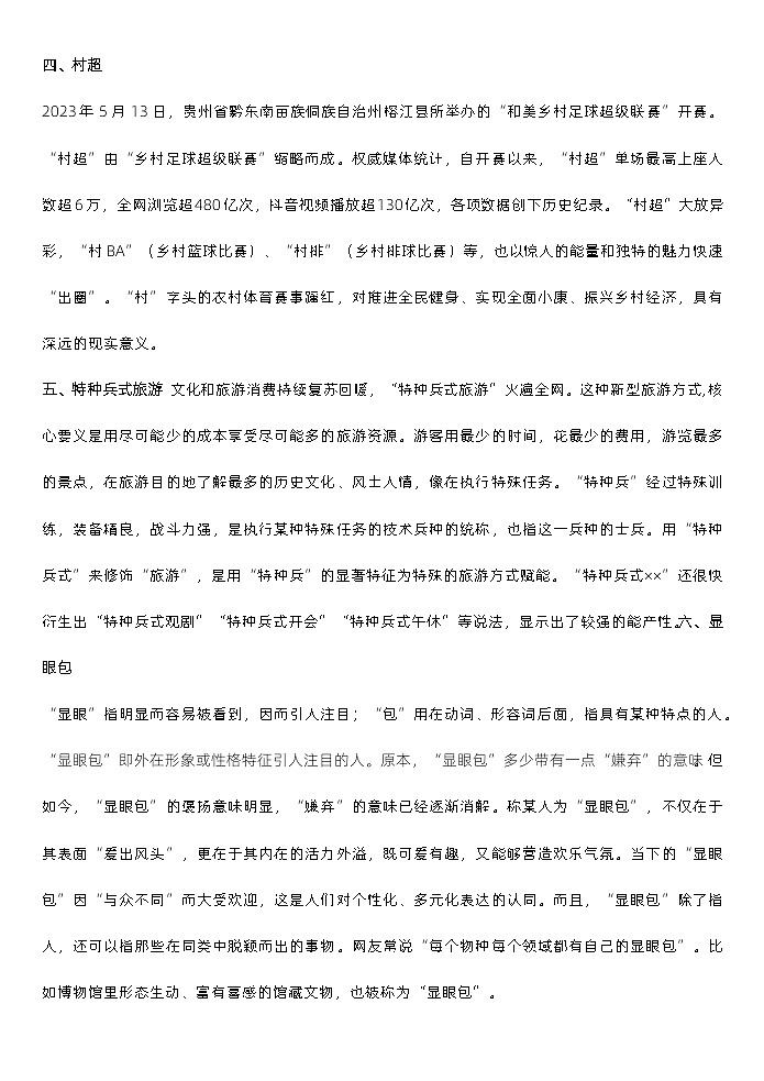 高考语文复习--关注新词语让语言鲜活生动（从年度流行语和网络用语谈起）（教案）第2页