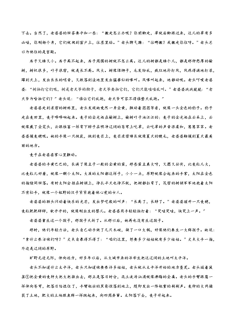 2024年高考语文一轮复习之小说文本考题探究（全国通用）12 环境类题（环境描写作用） Word版含解析第2页