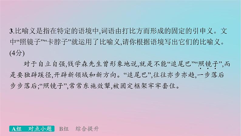 适用于新高考新教材2024版高考语文二轮复习专题6语言策略与技能突破练33语言文字运用的基础性考法课件第5页