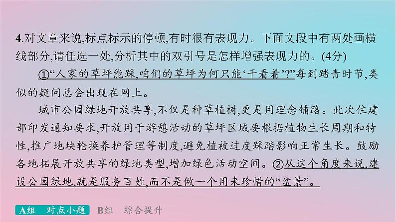 适用于新高考新教材2024版高考语文二轮复习专题6语言策略与技能突破练33语言文字运用的基础性考法课件第8页