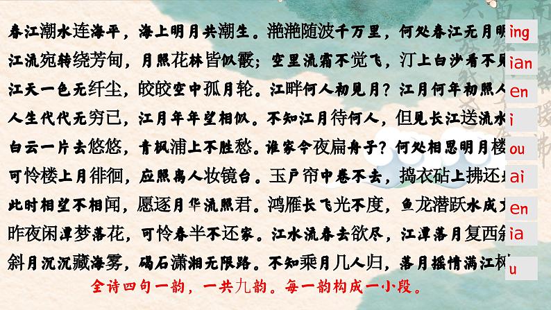 统编版 高中语文 必修上册 古诗词诵读单元 古.2《春江花月夜》课件+教案07