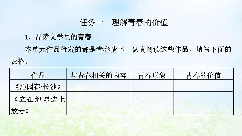 新教材2024版高中语文第一单元单元学习任务课件部编版必修上册第3页