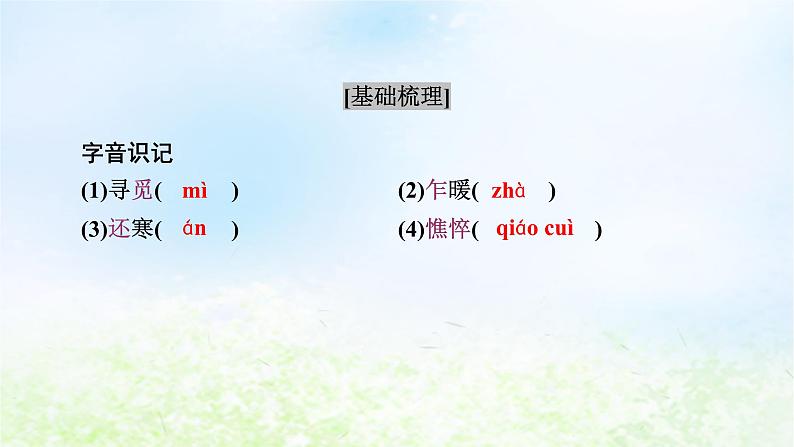 新教材2024版高中语文第三单元9.3声声慢寻寻觅觅课件部编版必修上册07