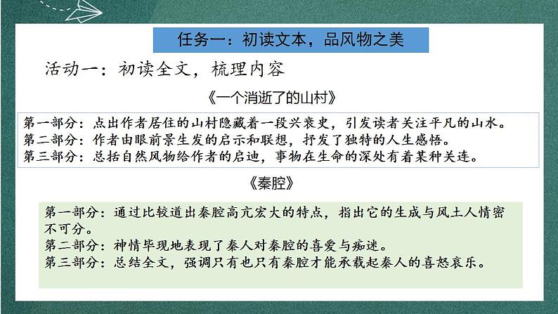 7 《一个消逝了的山村》《秦腔》联读课件 人教统编版高中语文选择性必修下册06