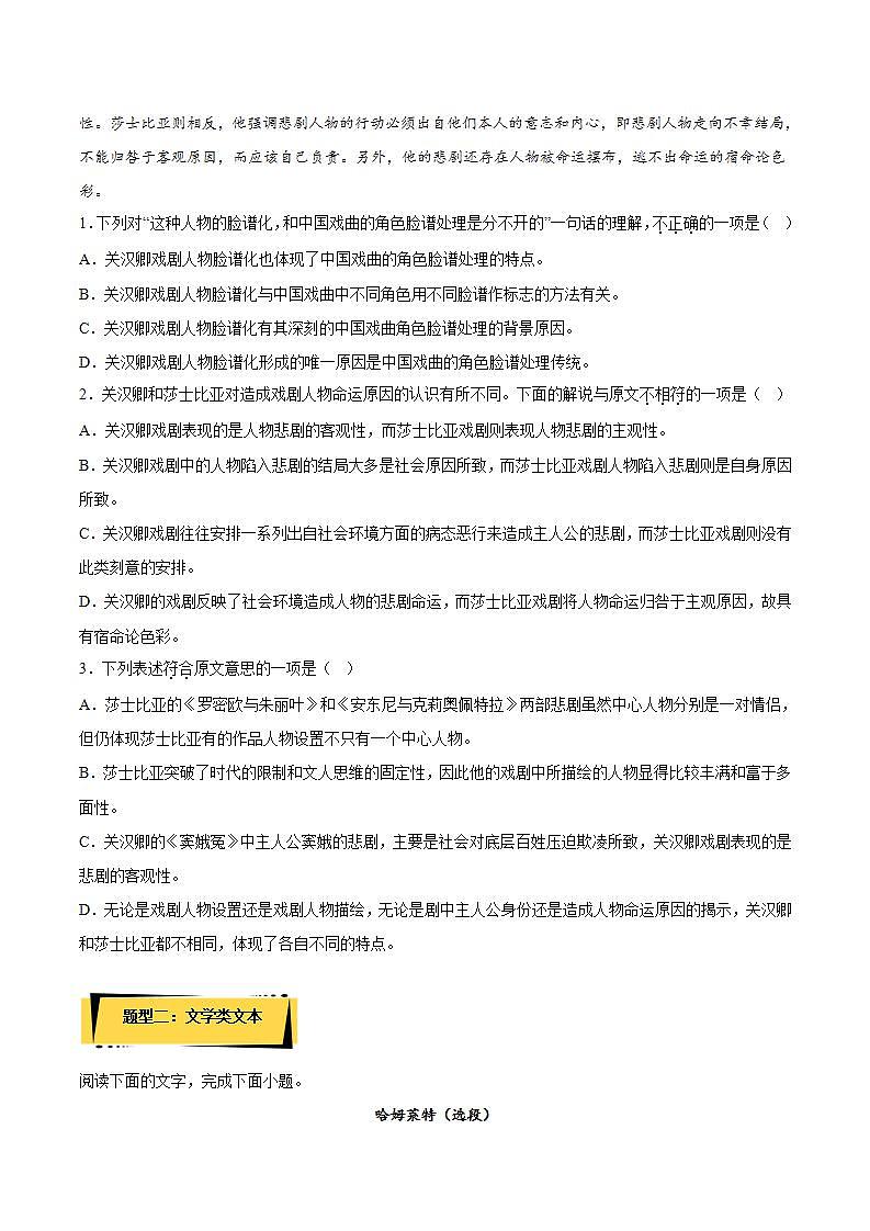 6 《哈姆莱特（节选）》教学课件+教案+学案+分层练习+朗读视频02