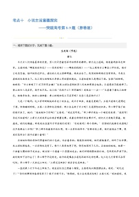 专题10+小说主旨意蕴探究（练习）-2024年高考语文二轮复习讲练测（新教材新高考）