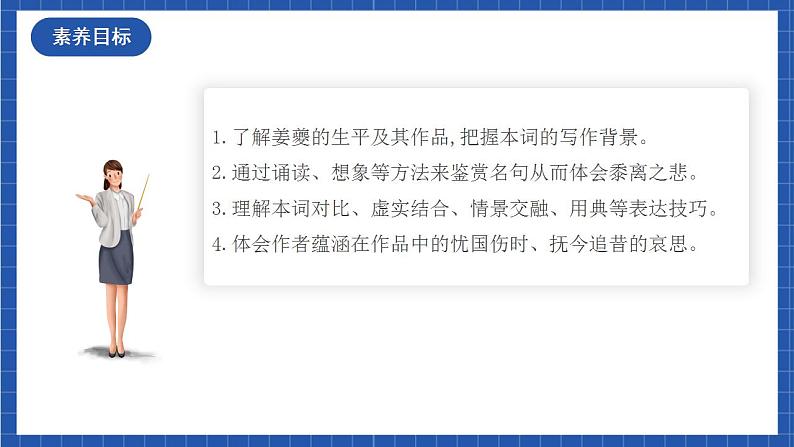 人教统编版高中语文选择性必修下册4.2《扬州慢》课件+朗诵视频+教案+学案+分层作业03