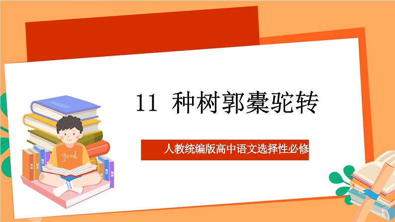 人教统编版高中语文选择性必修下册  11《种树郭橐驼传》（课件）01