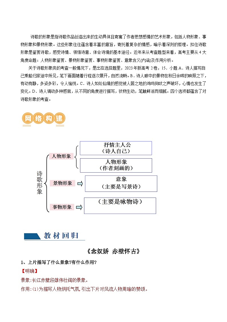第02讲 诗歌形象类鉴赏（讲义）（解析版）第2页