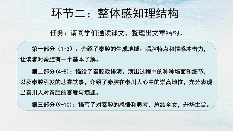 统编版 高中语文 选择性必修下册 空中课堂 第二单元 7.2《秦腔》课件+教案07