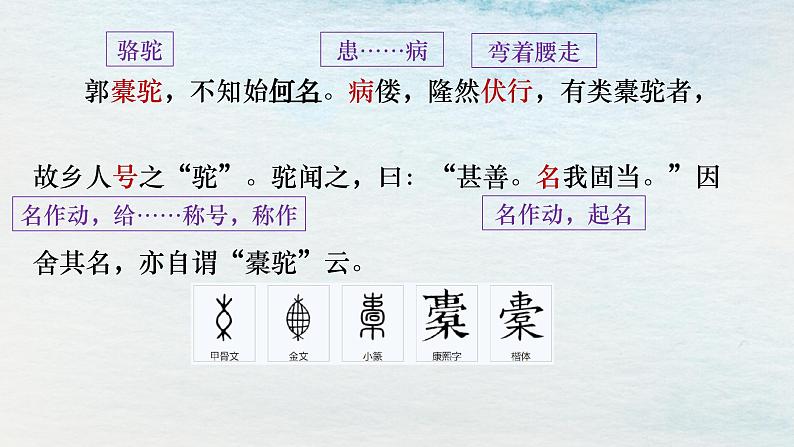 统编版 高中语文 选择性必修下册 空中课堂 第三单元 11《种树郭橐驼传》课件+教案08