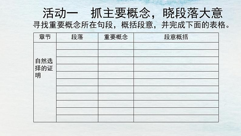 统编版 高中语文 选择性必修下册 空中课堂 第四单元13.1《自然选择的证明》课件+教案08