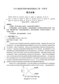 2024湖南省新高考教学教研联盟高三下学期第一次联考试题语文PDF版含解析