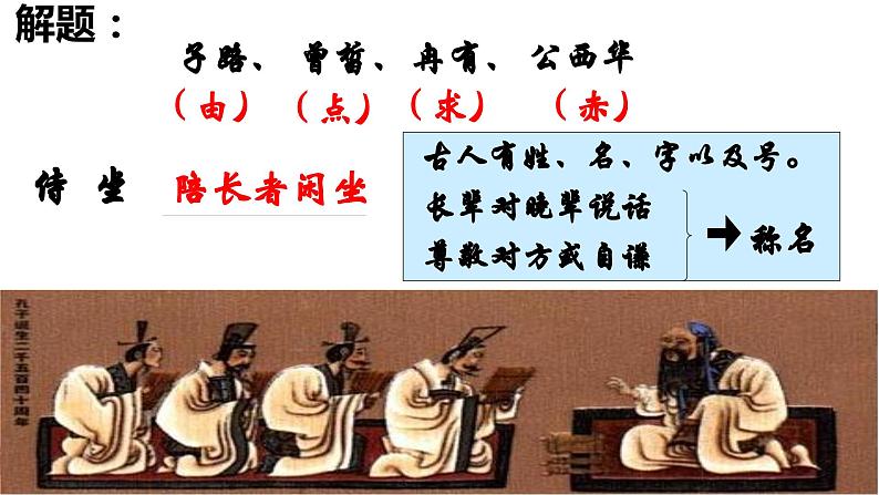 1.1《子路、曾皙、冉有、公西华侍坐》课件 2023-2024学年统编版高中语文必修下册(1)第6页