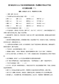 35，四川省达州市2024年高中阶段学校招生统一考试暨初中学业水平考试语文模拟测试卷  (二）