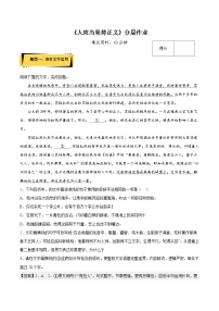 人教统编版选择性必修 中册5 *人应当坚持正义随堂练习题