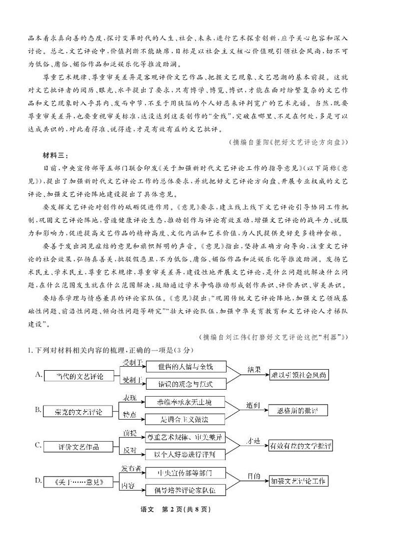 辽宁省名校联盟2022-2023学年高三12月联考语文试题第2页