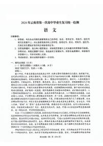 2024届云南省高三一模语文试题