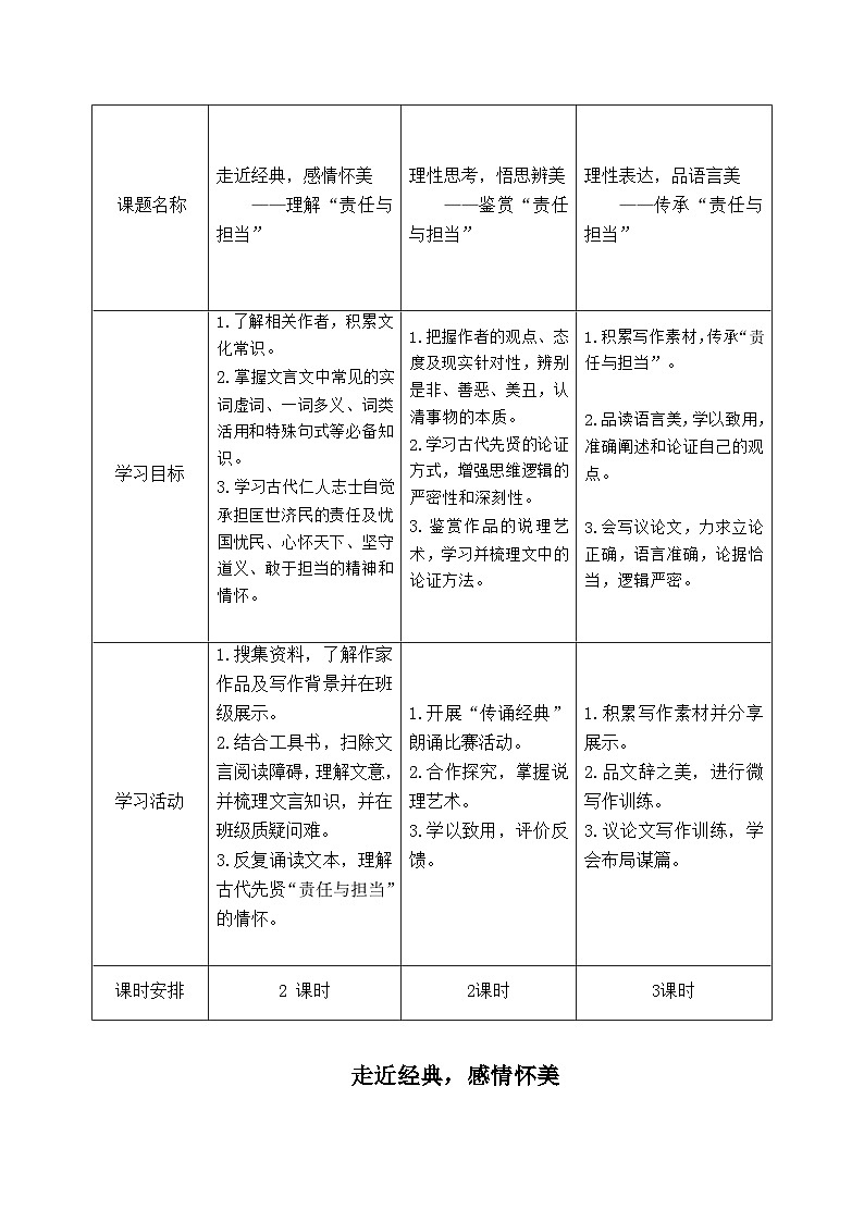 第八单元 学案 （无答案） 统编版高中语文必修下册第2页